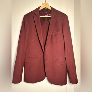 Frank and Oak Burgundy Blazer. Slim fit size 38